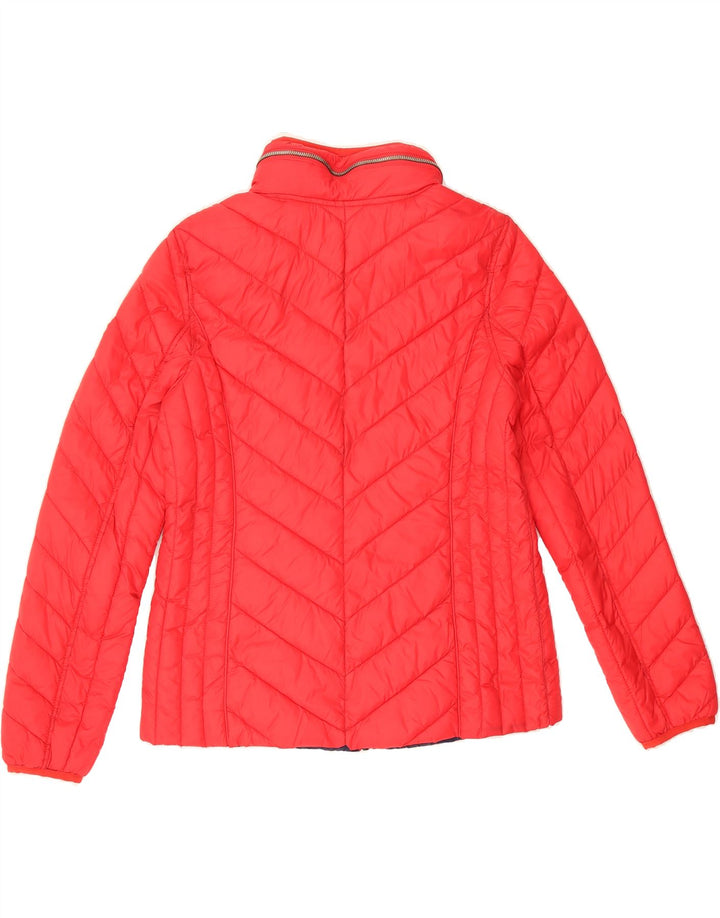 MICHAEL KORS Womens Hooded Padded Jacket UK 14 Medium Red Nylon Vintage Michael Kors and Second-Hand Michael Kors from Messina Hembry 