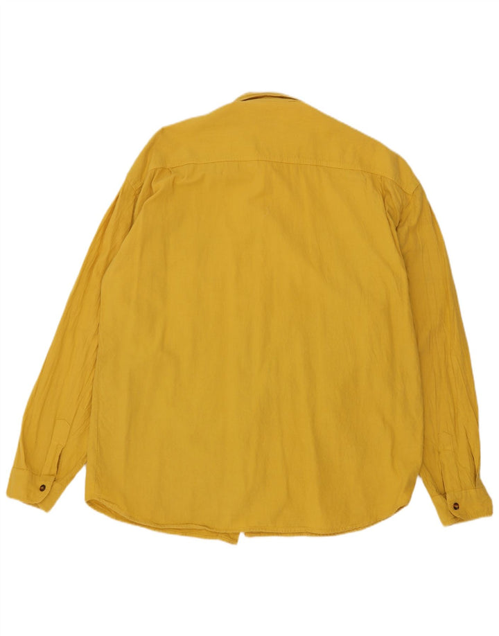 Vintage Chemise Graphique Homme Jaune Moyen