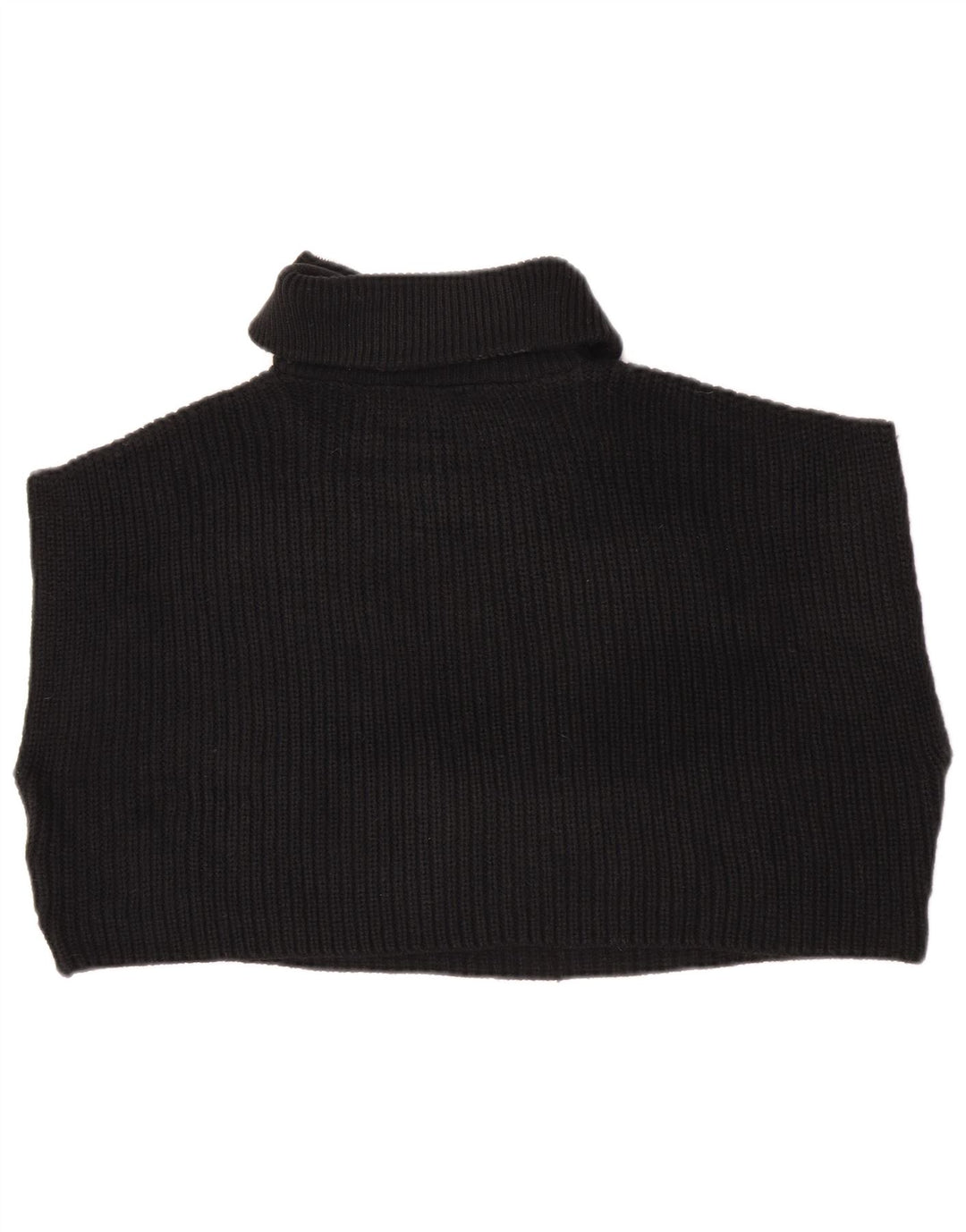 Zara Débardeur surdimensionné à col zippé pour femme UK 14 Noir moyen