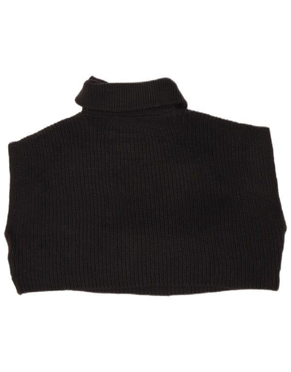 Zara Débardeur surdimensionné à col zippé pour femme UK 14 Noir moyen