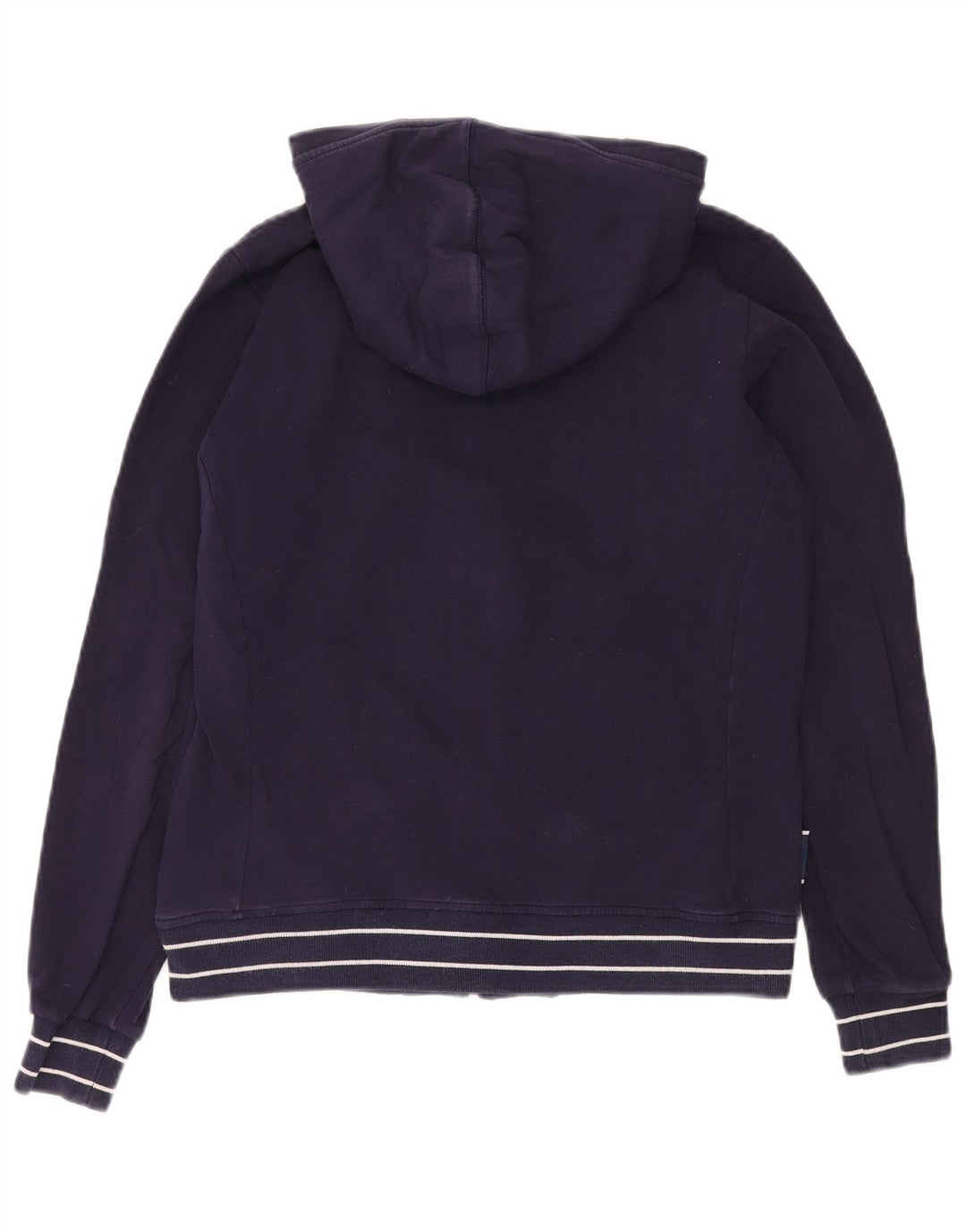 CHAMPION Pull à capuche zippé graphique pour femme UK 16 Grand coton bleu marine
