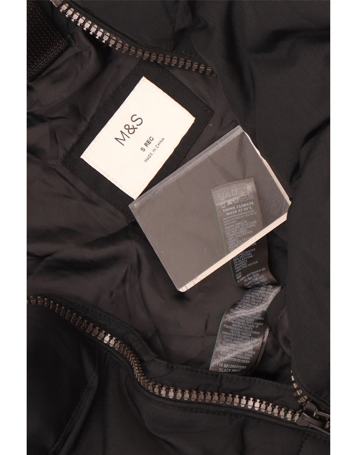 Marks & Spencer Veste matelassée pour homme UK 36 Small Noir Polyester