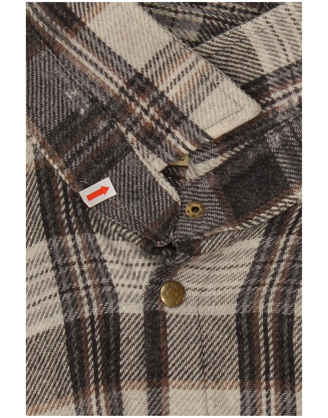 European Project Chemise en flanelle pour homme 2XL Gris à carreaux Acrylique