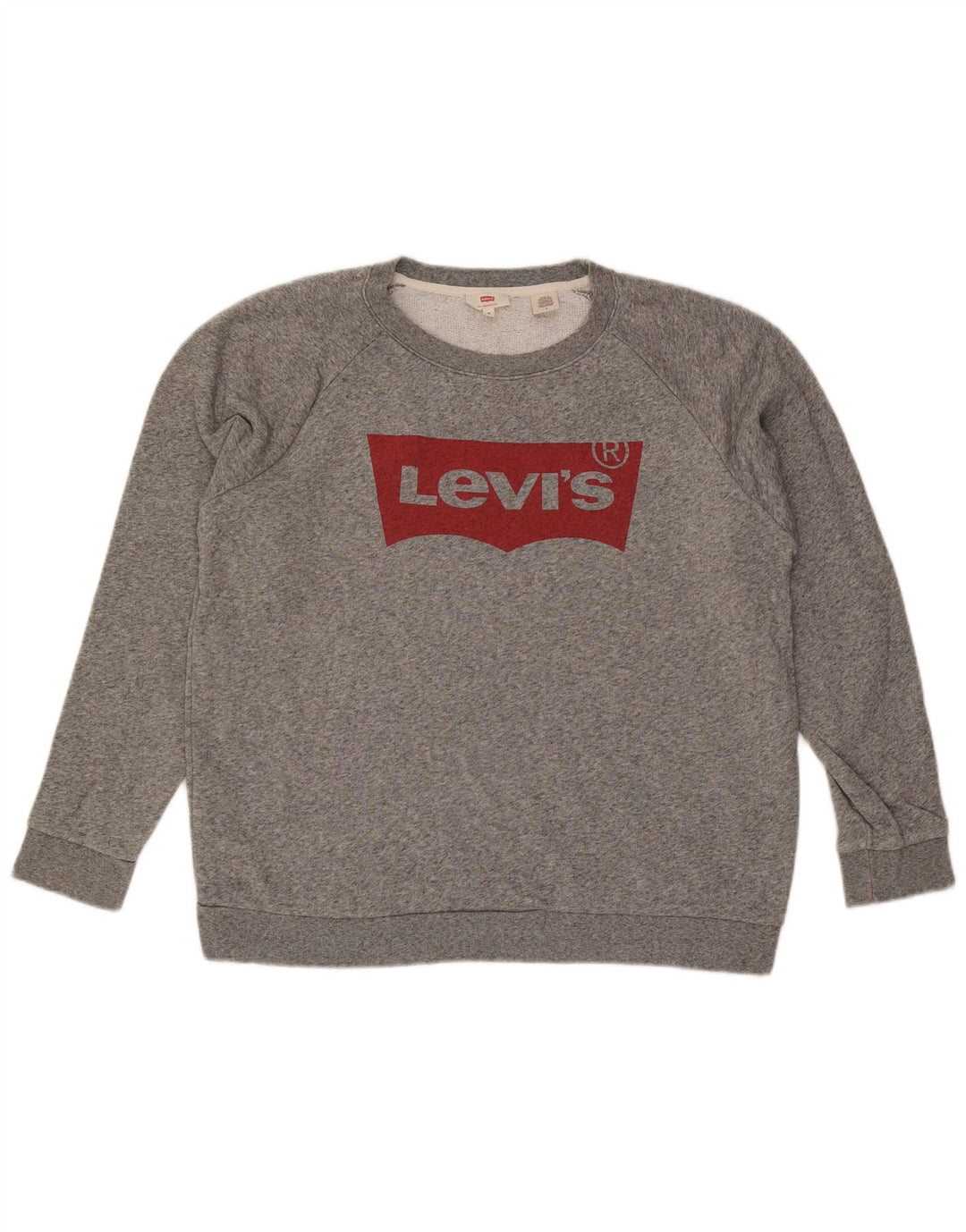 Levi's Sweatshirt Graphic Sweatshirt Jumper Homme Gris Moyen Moucheté Coton