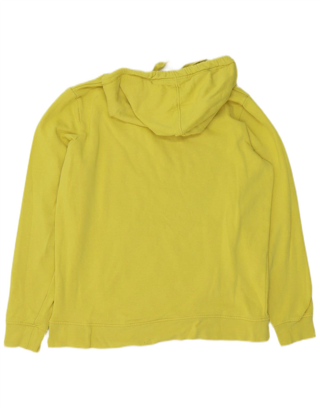 KAPPA Pull à Capuche Graphique Homme Jaune Moyen Coton