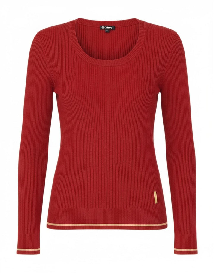 Colmar Pull col bateau pour femme UK 12 Rouge moyen