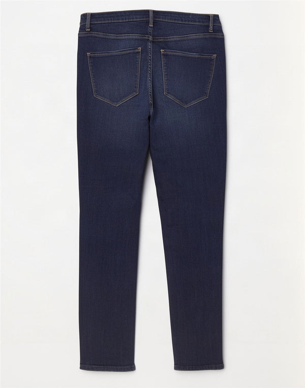 Hollister Jean taille haute courbé pour femme US 11 Large W30 L28 Bleu marine