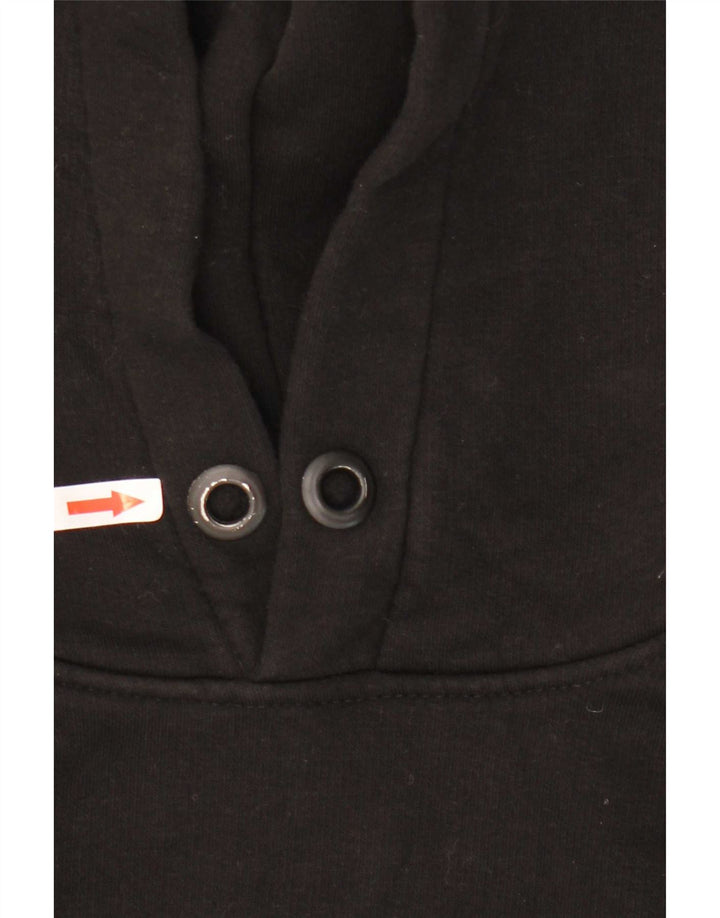 Essential Pull à Capuche Graphique Homme Noir Moyen Coton
