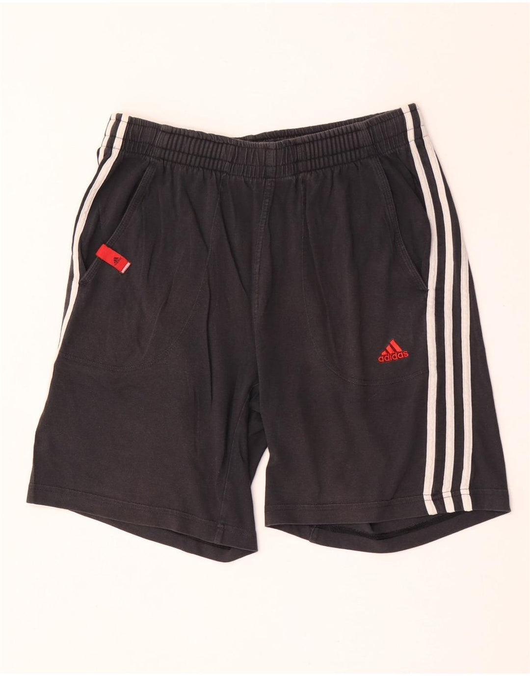 Adidas Short de sport pour homme en coton noir moyen