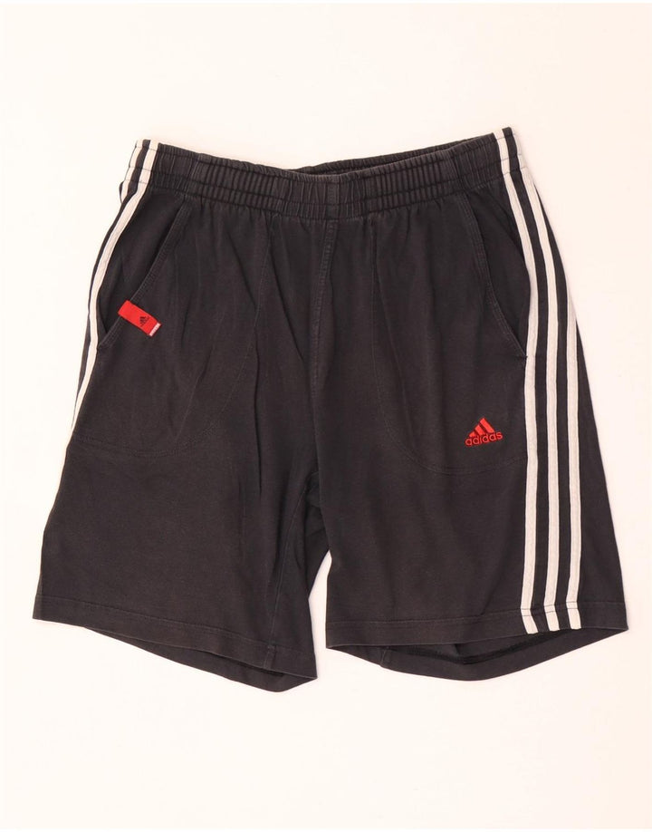 Adidas Short de sport pour homme en coton noir moyen