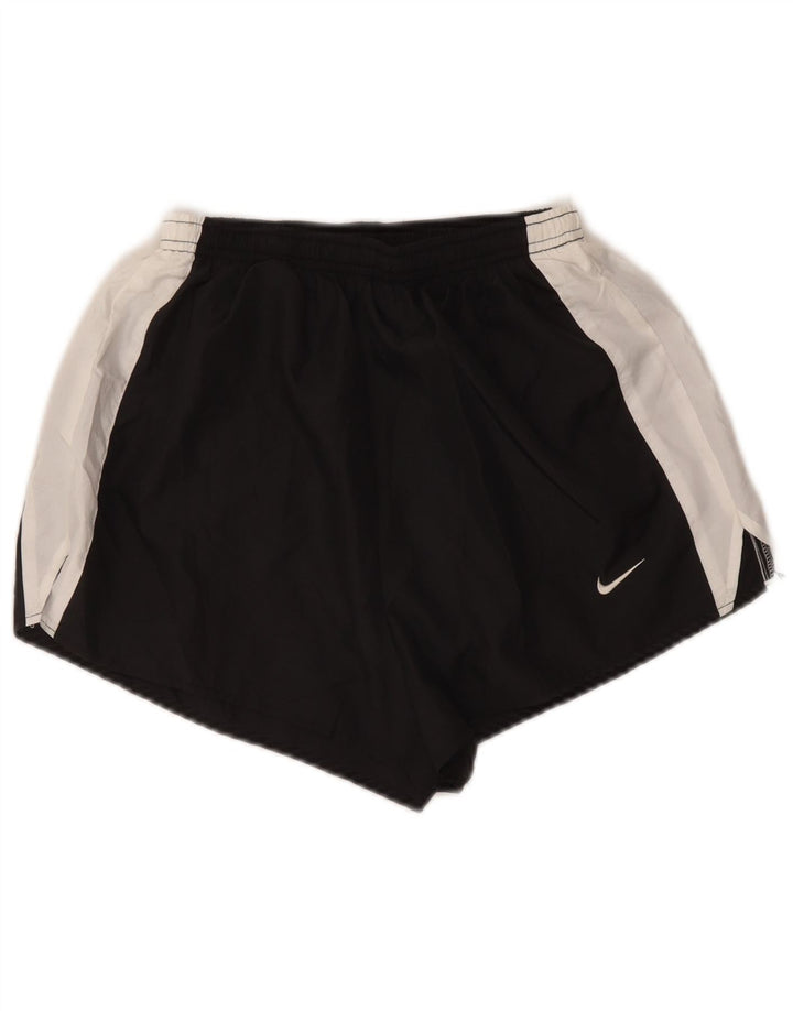 Nike Short de sport pour femme US 8/10 Polyester color block noir moyen