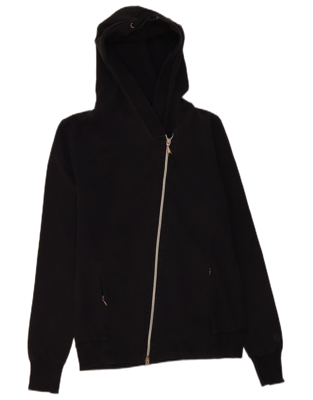 CHAMPION Pull à capuche zippé pour femme UK 12 Noir moyen
