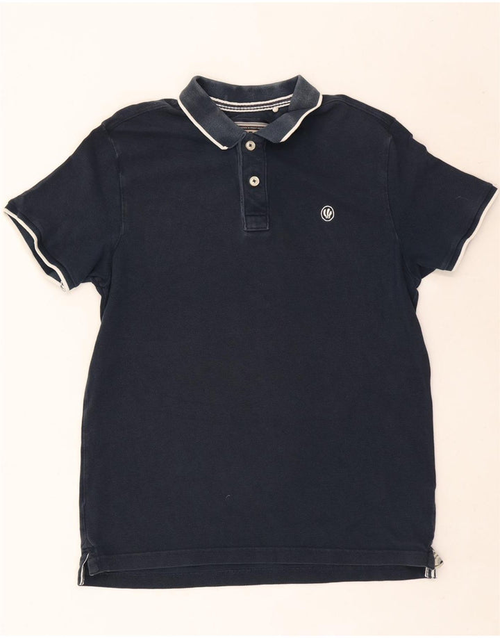 Polo Homme Fat Face Coton Bleu Marine Moyen