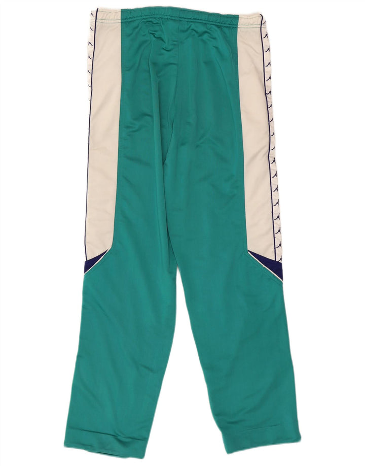 Kappa Pantalon de Survêtement Graphique Homme Vert Colorblock Large