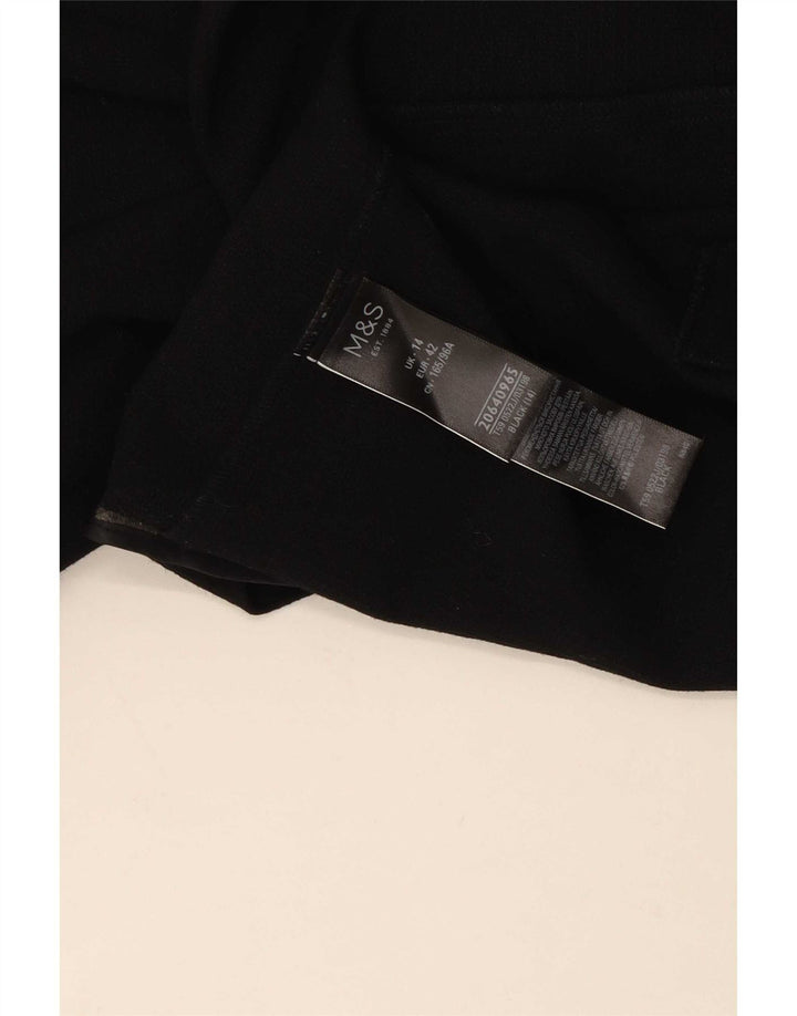 Marks & Spencer Veste blazer ouverte pour femme UK 14 Large Noir Polyester