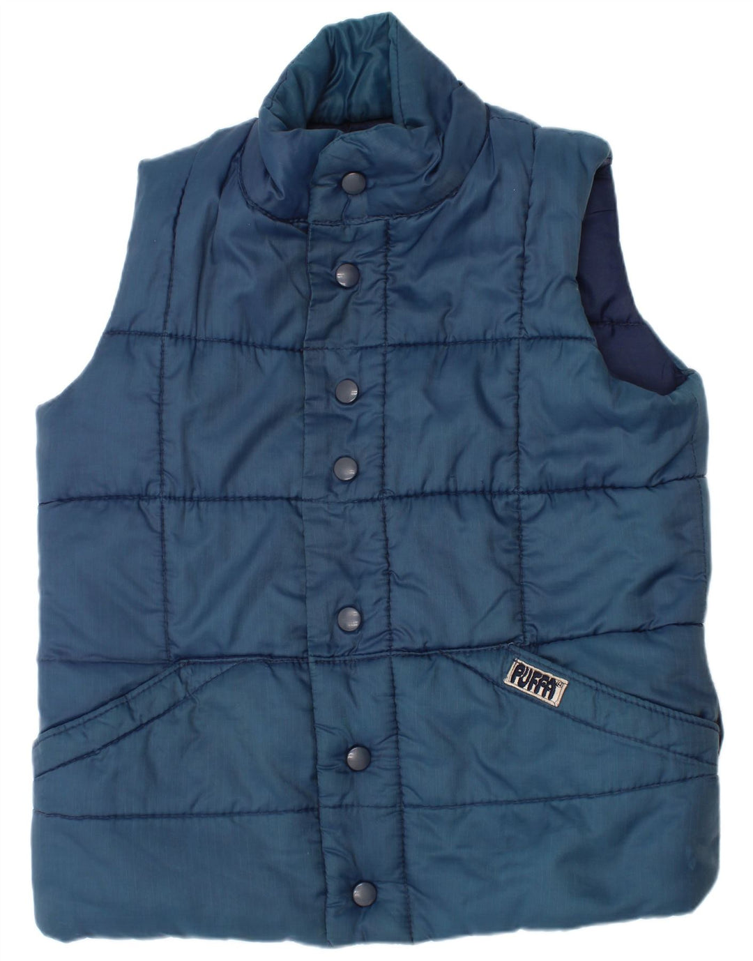 Puffa Gilet rembourré pour garçon 7-8 ans Grand Bleu Nylon