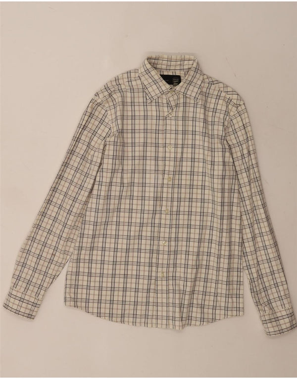 Gas Chemise Homme Carreaux Blanc Moyen
