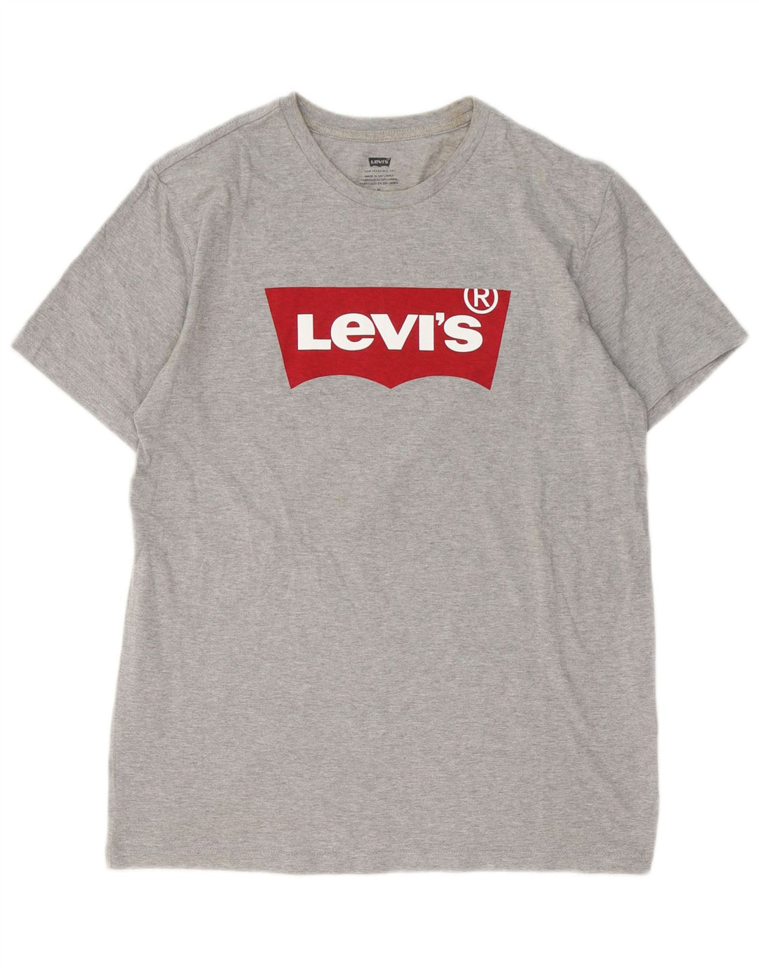 Levi's Tee-Shirt Graphique Homme Gris Moyen Flecked Cotton