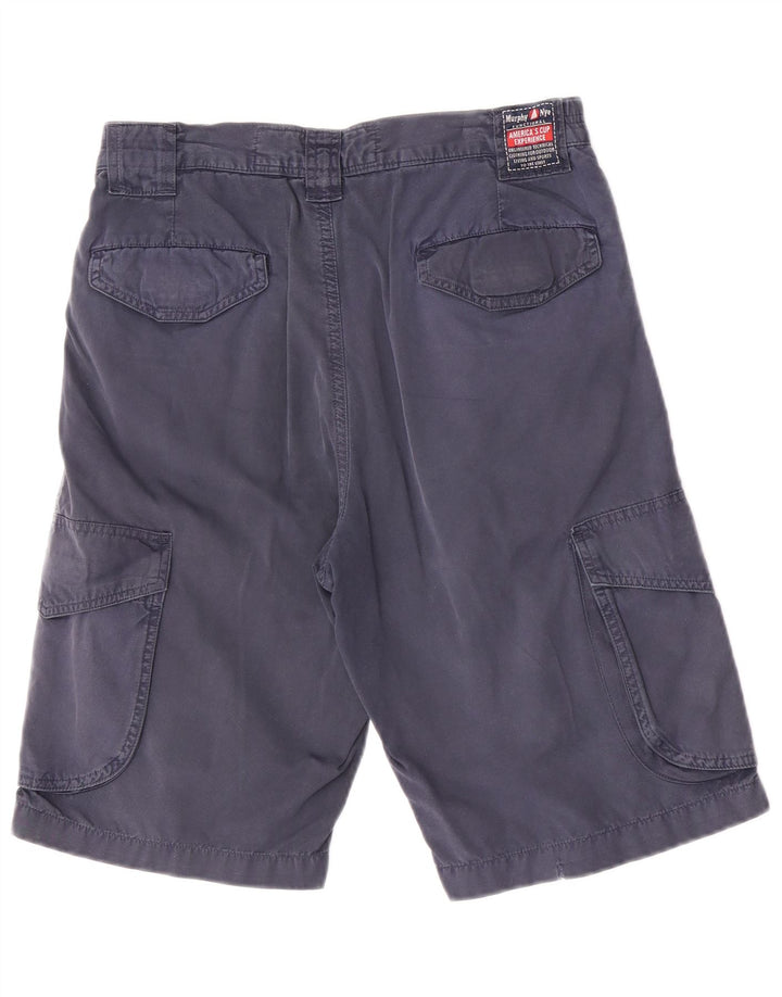 Murphy & Nye Short Cargo Homme W32 Coton Bleu Marine Moyen