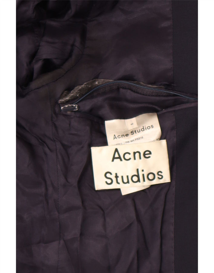Acne Studios Veste blazer à 2 boutons pour homme IT 48 Bleu marine moyen classique