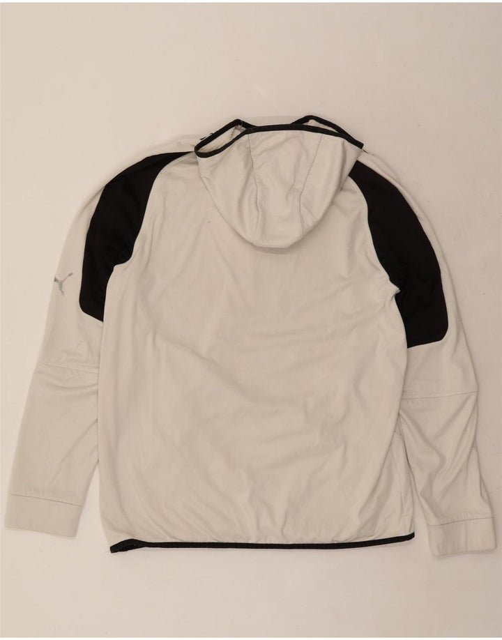 Puma Pull à capuche XL pour homme en polyester color block Blanc