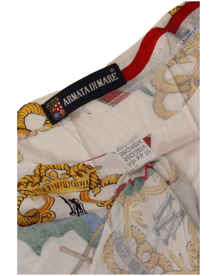 Armata Di Mare Chemisier à motif abstrait pour femme IT 44 Blanc moyen