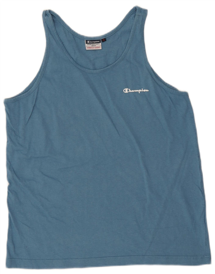 Champion Débardeur Femme UK 16 Large Bleu