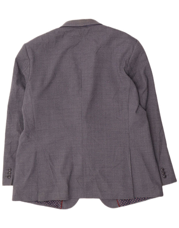 Marks & Spencer Veste blazer coupe régulière à 2 boutons pour homme UK 46 XL Bleu marine