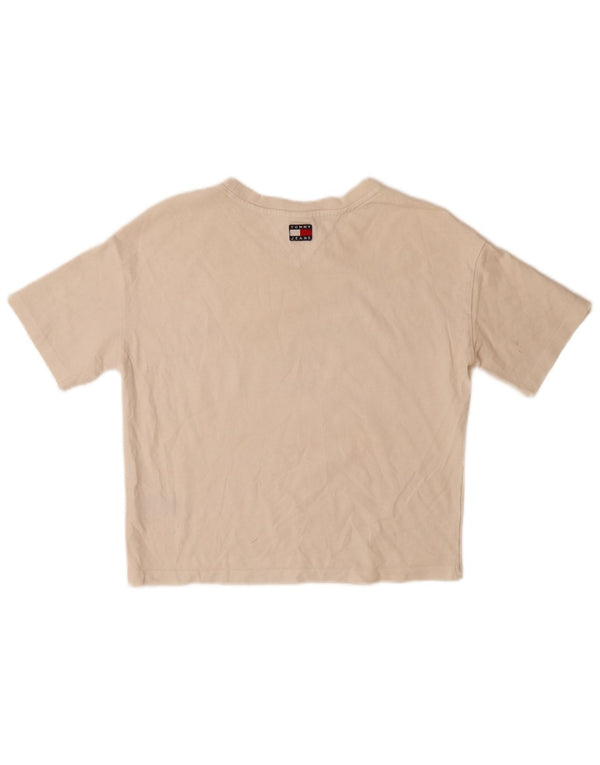 Tommy Hilfiger T-Shirt Graphique Oversize Homme XS Blanc Coton
