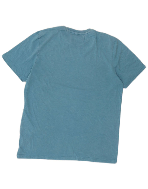 Lyle & Scott T-Shirt Homme Bleu Moyen Moucheté Coton