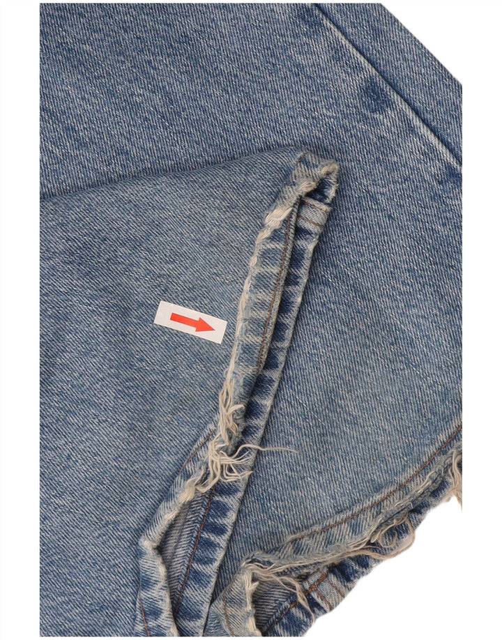 Topshop Jean droit femme W30 L32 bleu polyester