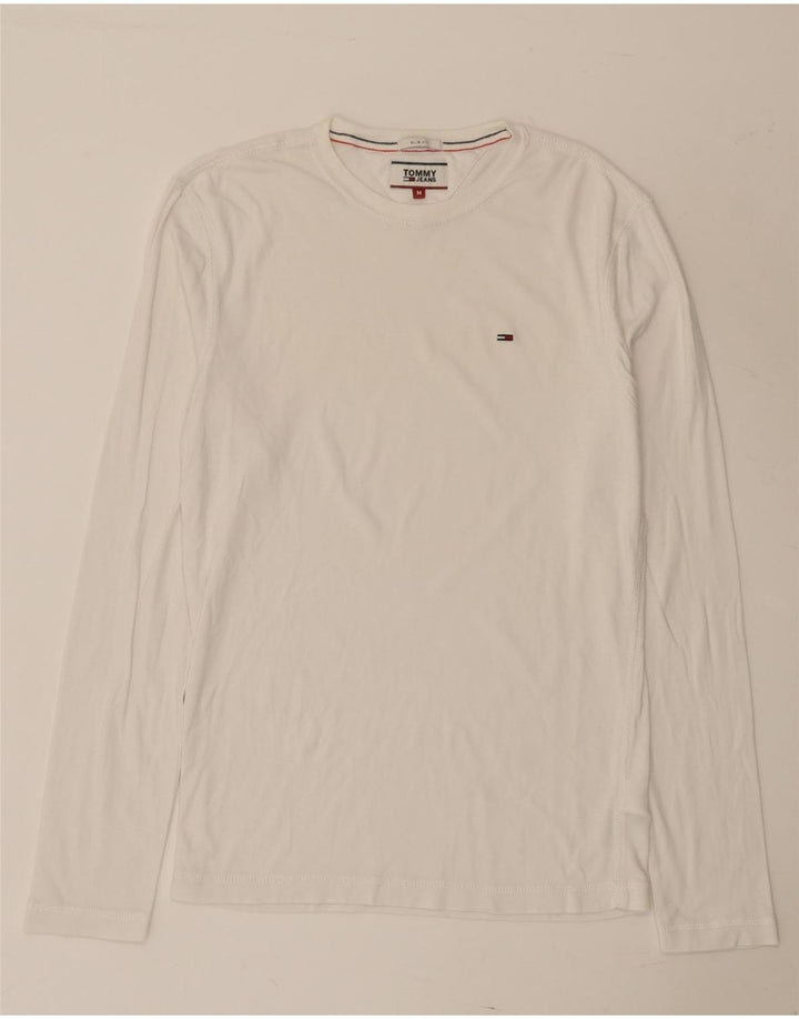 Tommy Hilfiger Haut ajusté à manches longues pour homme en coton blanc moyen