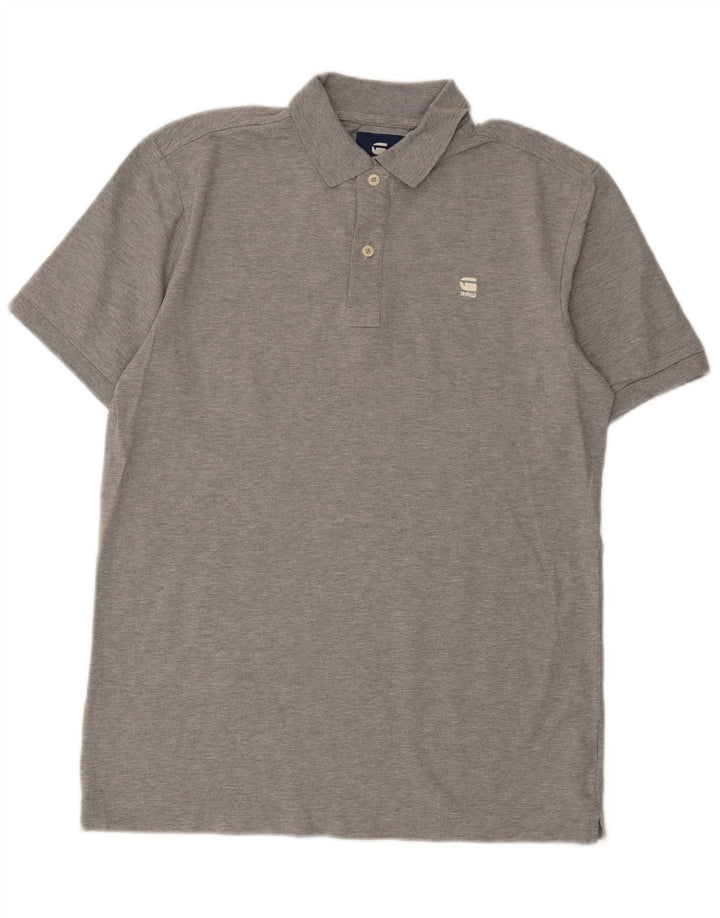 G-Star Polo Homme Gris Moyen Coton