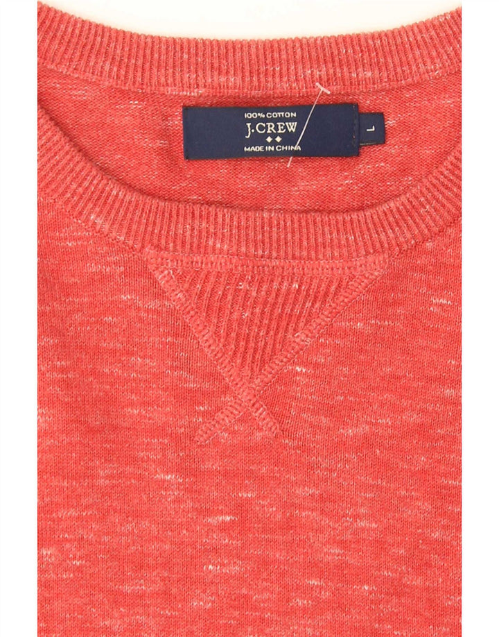 J. Crew Pull à col pour hommes en coton moucheté rouge grand