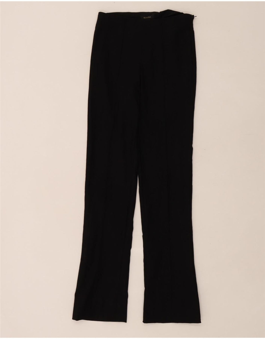 Massimo Dutti Pantalon Bootcut Femme EU 34 2XS W26 L30 Noir Viscose