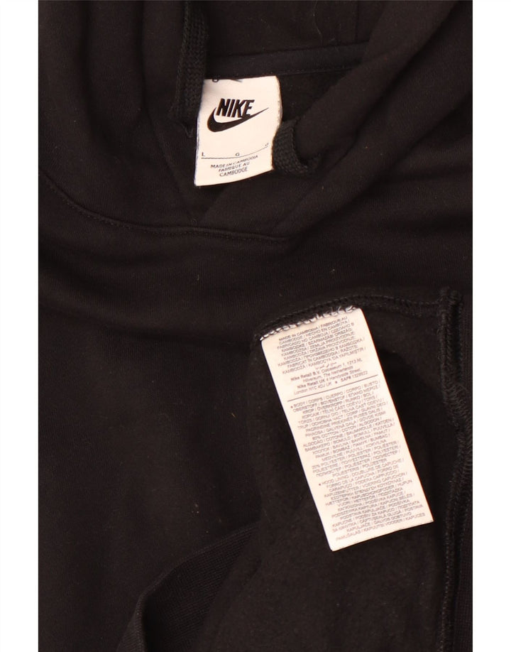 Nike Pull à capuche pour homme en coton noir Taille L