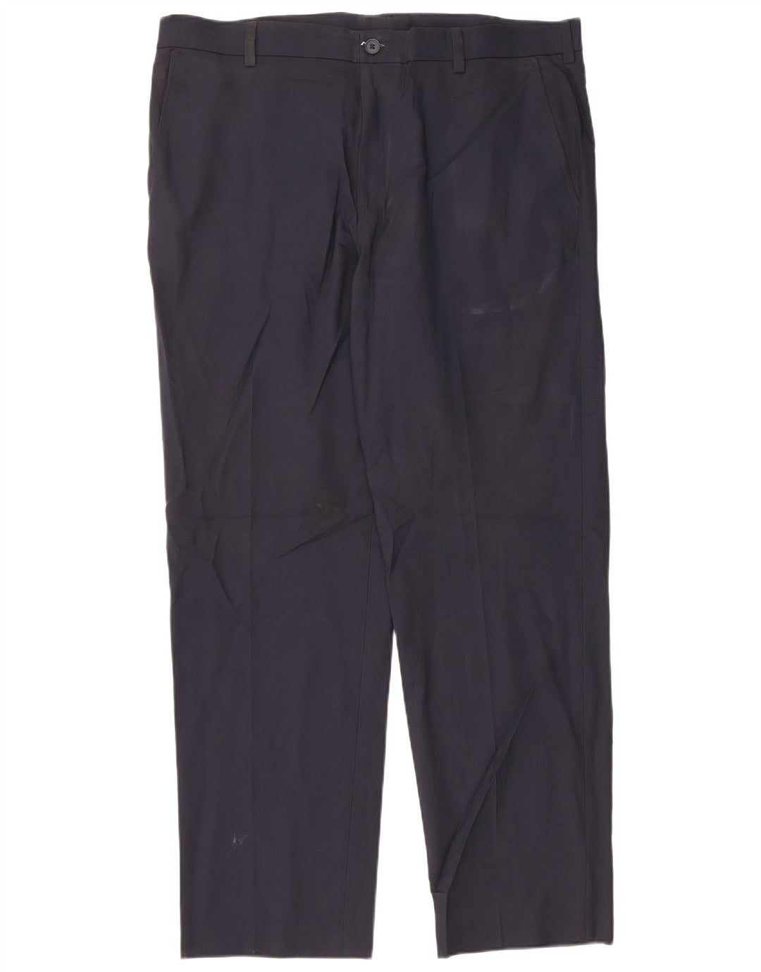 IZOD Pantalon Chino Droit Homme W38 L32 Bleu Marine Polyester