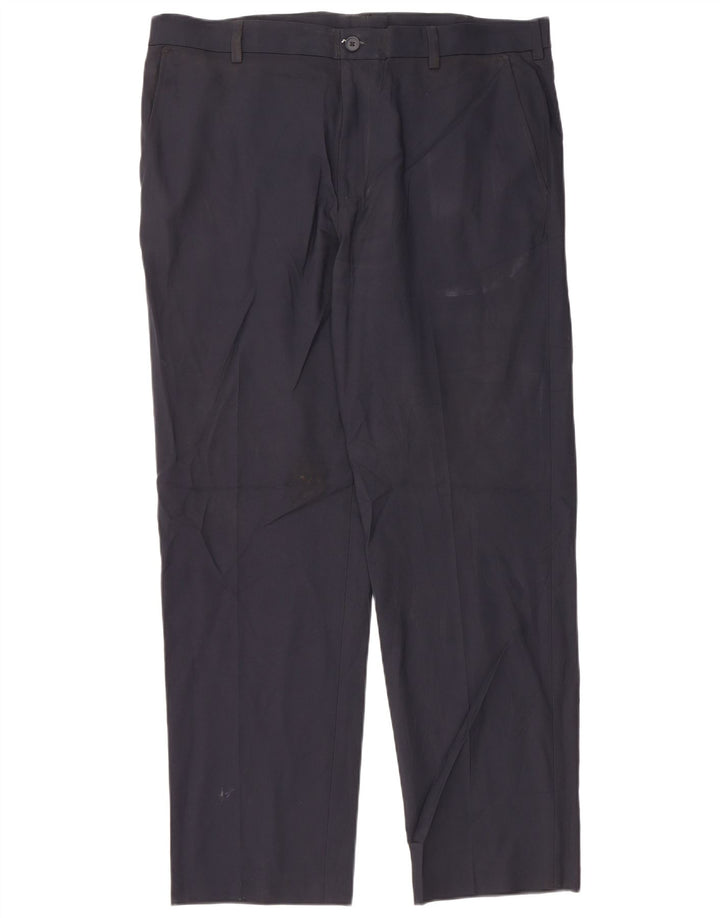 IZOD Pantalon Chino Droit Homme W38 L32 Bleu Marine Polyester