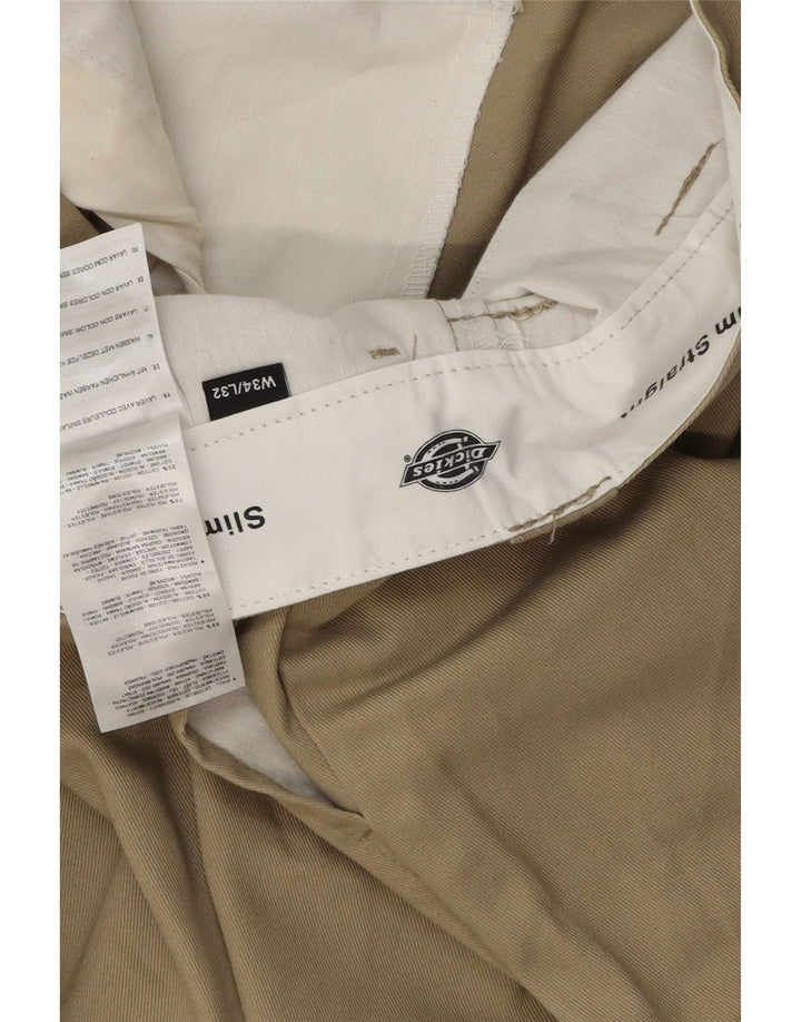 DICKIES Pantalon Chino Droit Slim Homme W34 L32 Beige Polyester
