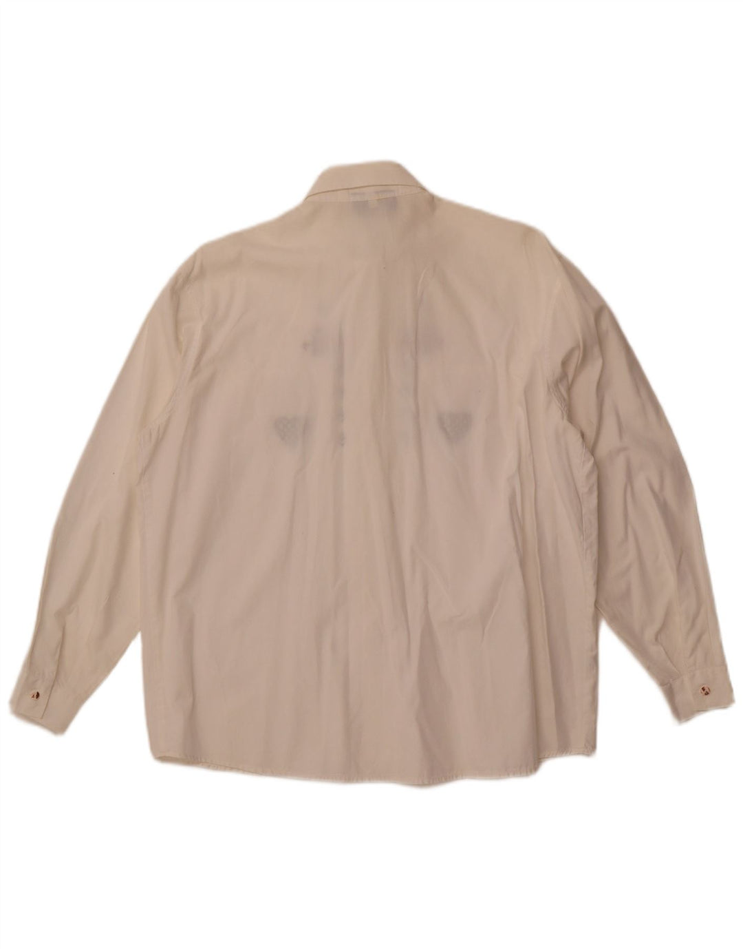 chemise graphique femme vintage UK 14 Grand coton blanc