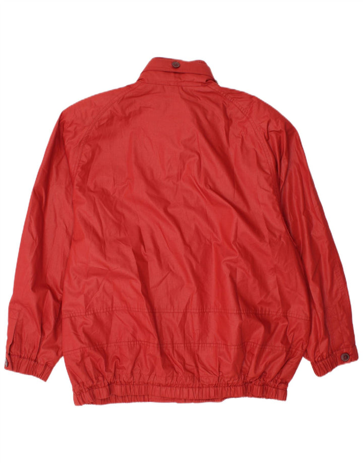 GIL BRET Womens Oversized Windbreaker Jacket UK 14 Large Red Polyester