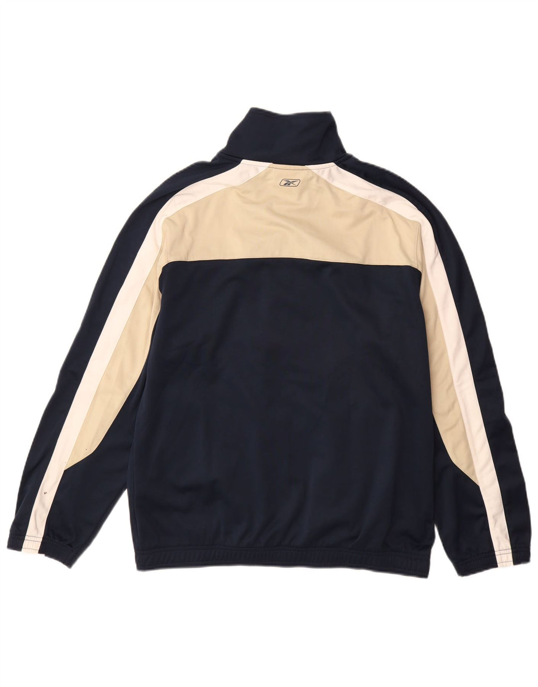 REEBOK Veste de Survêtement Homme Bleu Marine Moyen Colorblock Polyester