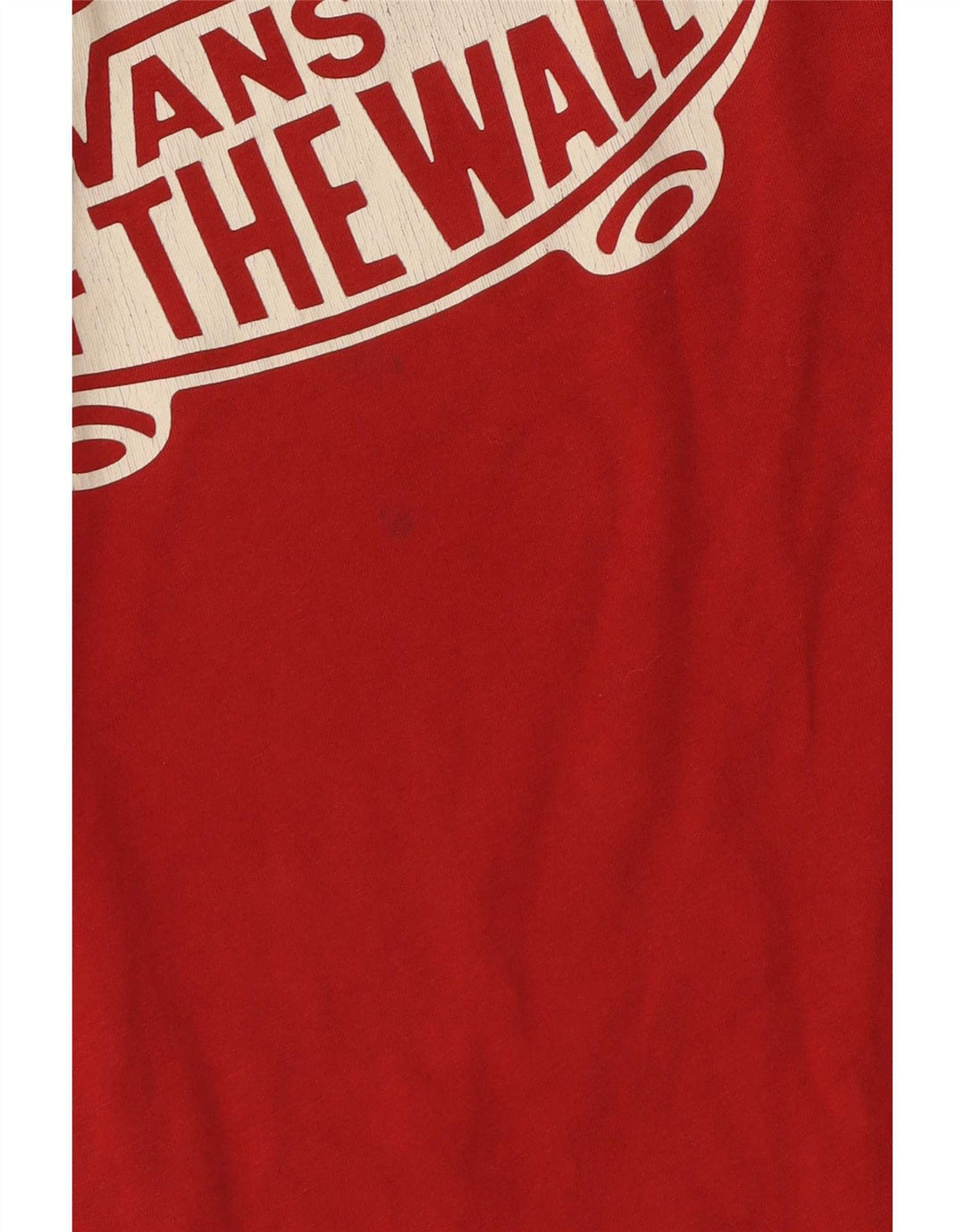 Vans T-shirt graphique ajusté sur mesure pour hommes, petit coton rouge