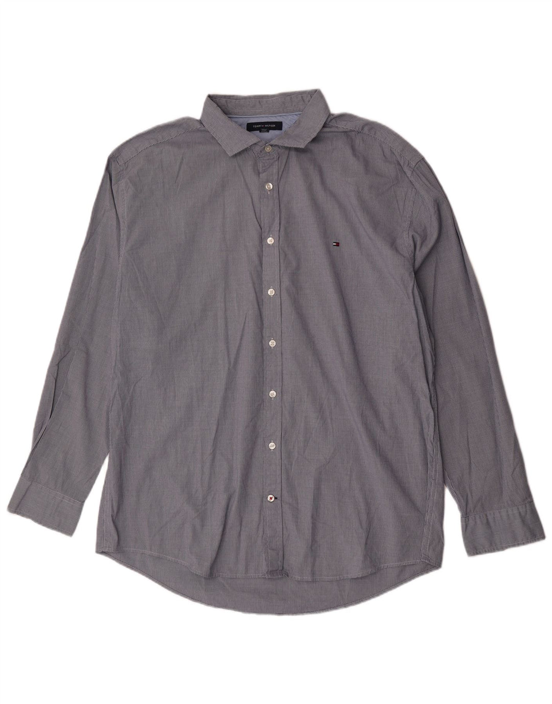 Tommy Hilfiger Chemise Homme 2XL Bleu Pied-de-Poule