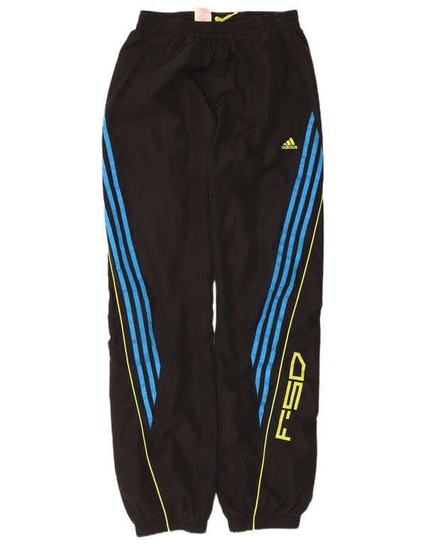 Adidas Pantalon de Survêtement Graphique Garçon Joggers 15-16 ans Noir Polyester