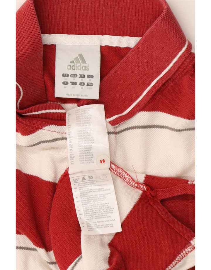ADIDAS Polo de rugby à manches courtes Miami Heat homme rayé rouge moyen