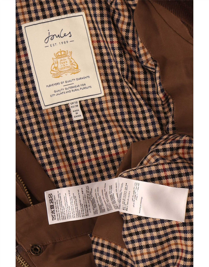 Joules Veste utilitaire surdimensionnée pour femme UK 10 Small Marron Colourblock