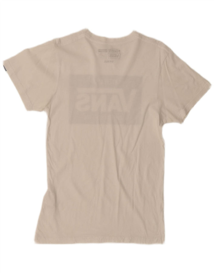 Vans T-shirt graphique ajusté sur mesure pour hommes, petit coton blanc