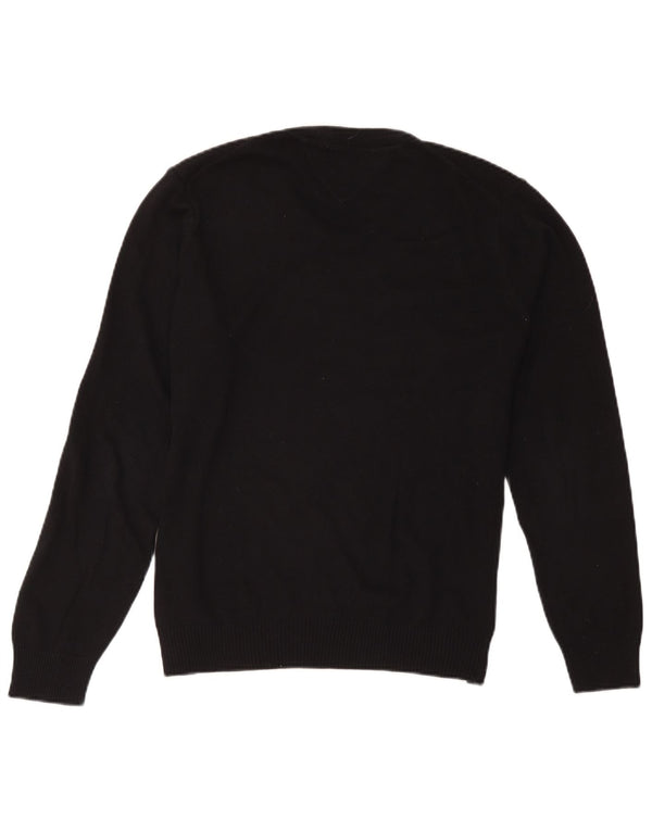 Tommy Hilfiger Pull Col V Homme Noir Moyen Coton