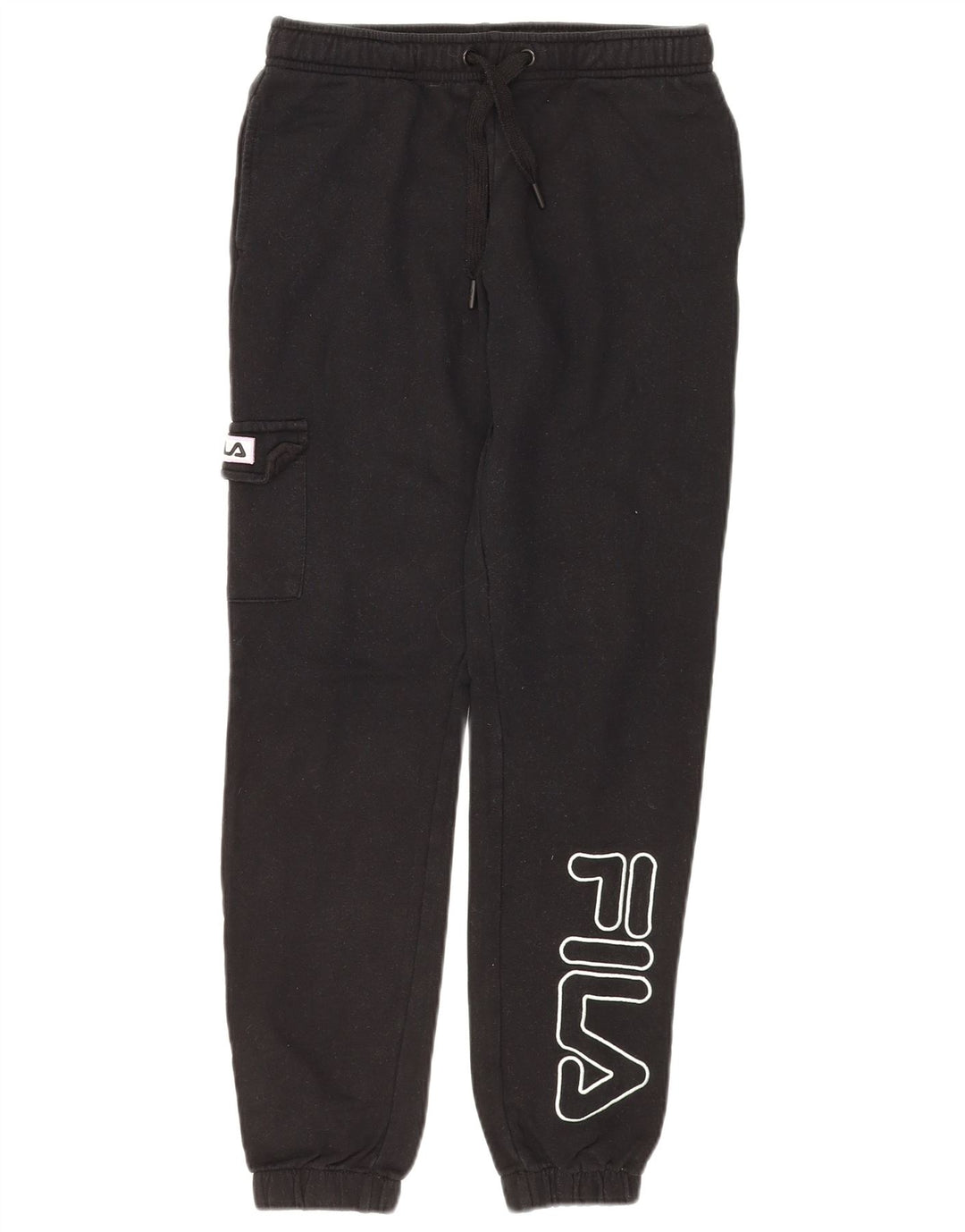 FILA Pantalon de survêtement cargo graphique fille 13-14 ans noir